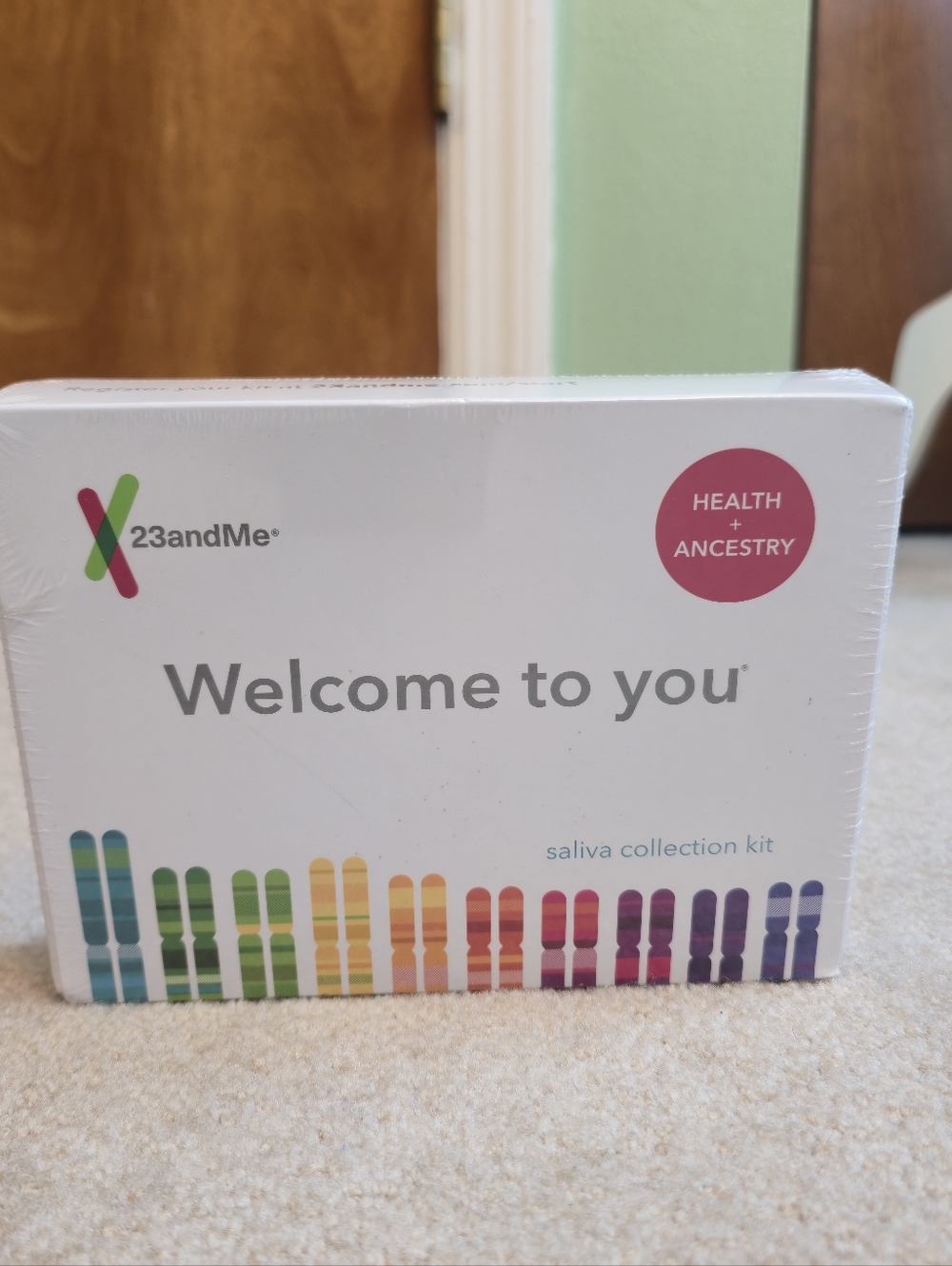 23andMe Health + Ancestry Saliva Collection Kit, which is used for at-home DNA
